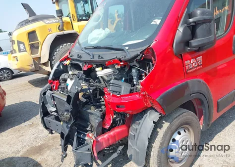 2021 Ram Promaster 1500 Low Roof 136 Wb from USA, damaged, VIN 3C6LRVAG1ME532258